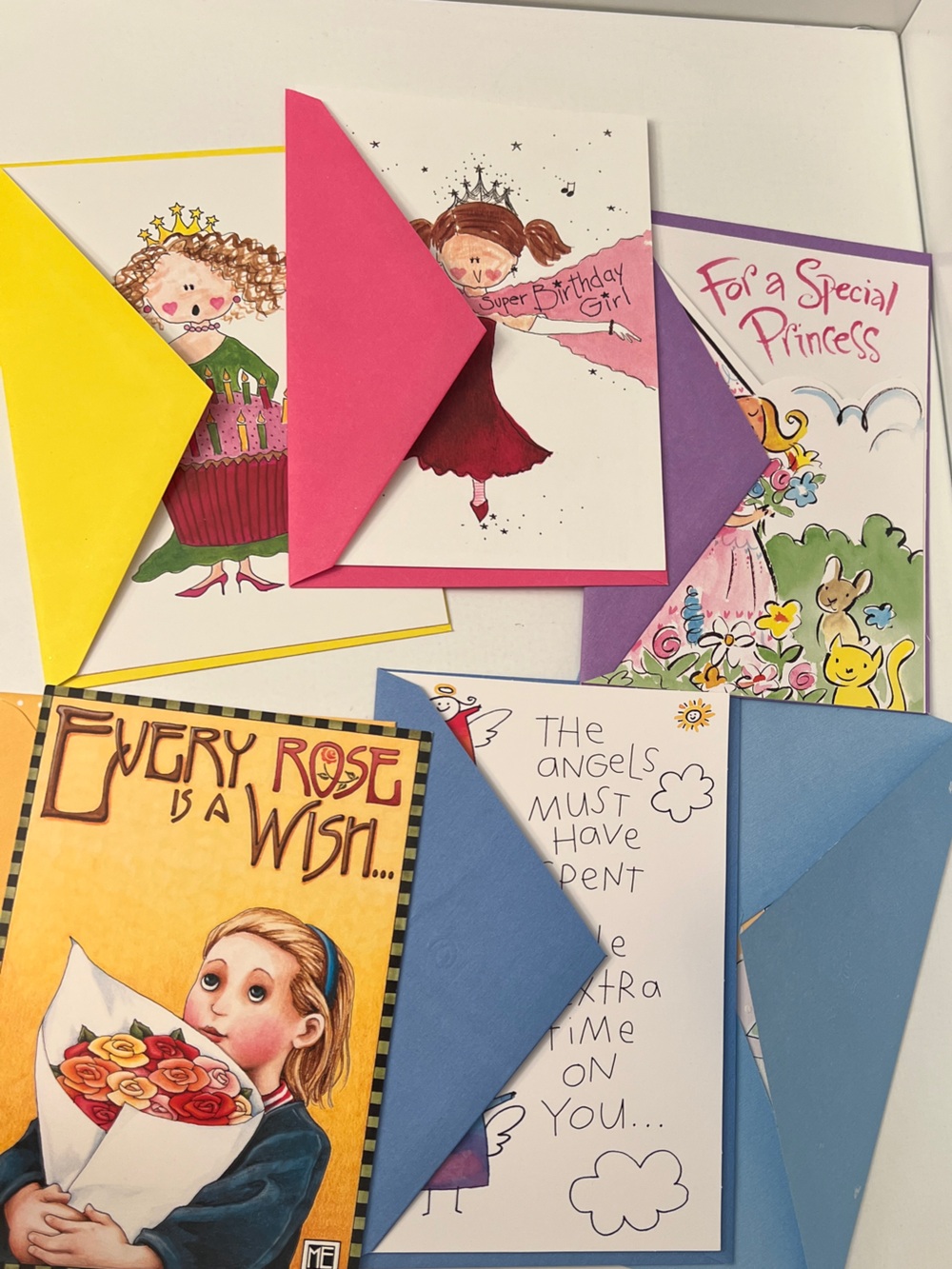 Assortment of 6 Greeting Cards/Envelopes